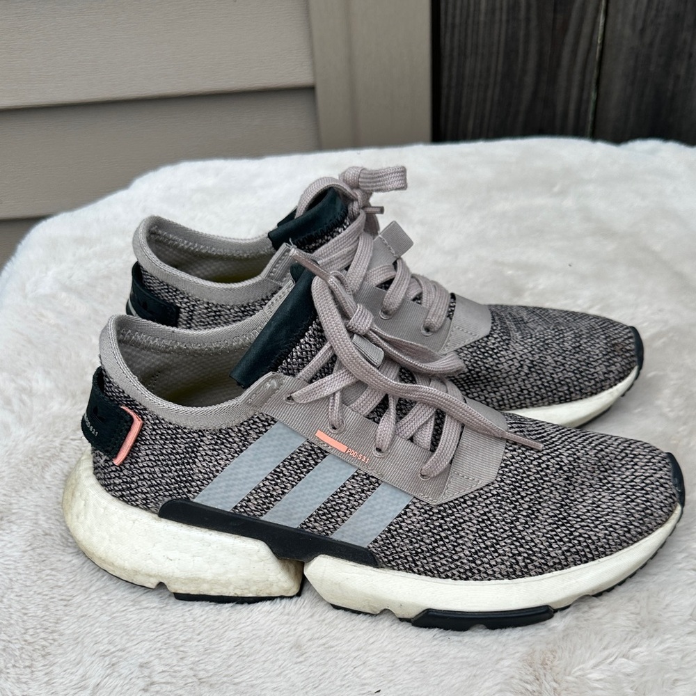 Adidas Womens Pod-S3.1 Lace Up Sneakers Shoes Casual Size 8.5